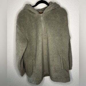 Sherpa Hoodie, 1/4 Zip